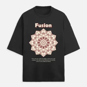 Fushion Mandala Unisex Terry Oversized Tee